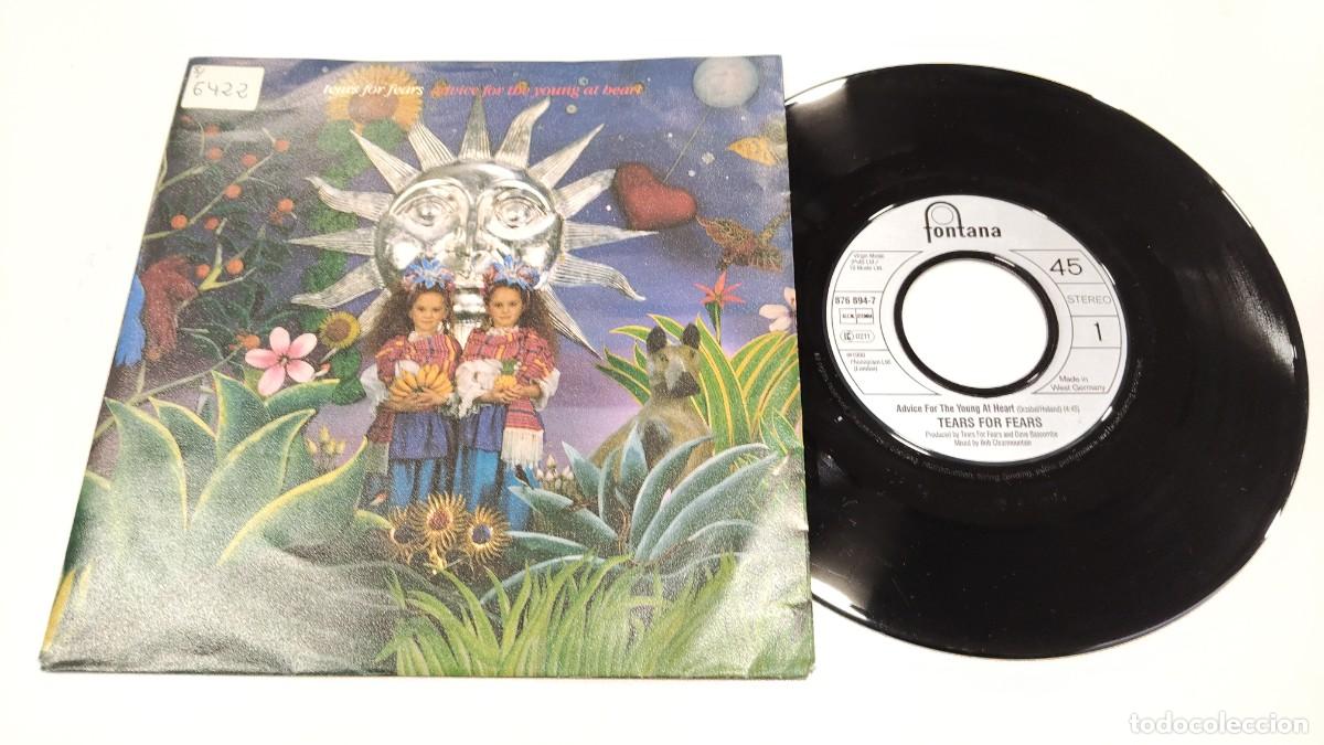 Discos de vinilo: SCO129- TEARS FOR FEARS ADDVICE FOR THE YOUNG AT BEART- 7&rdquo;