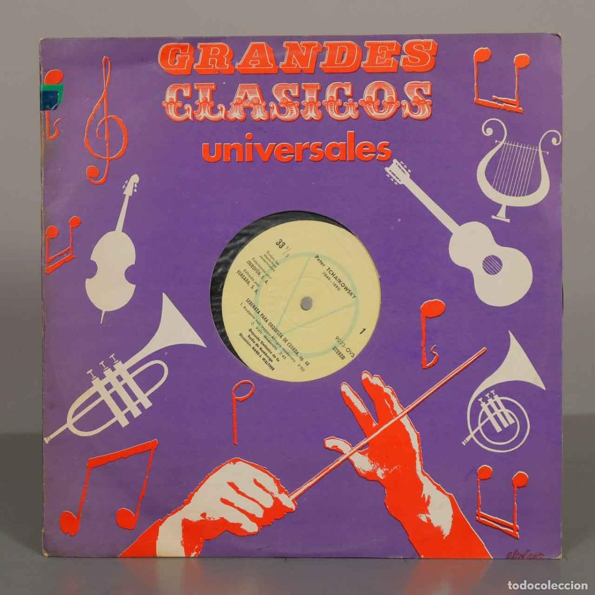 Discos de vinilo: LP. Serenata para orquesta de cuerda, Op. 48 - Peter Tchaikovsky - Hans-J&uuml;rgen Walther, Orquesta Si