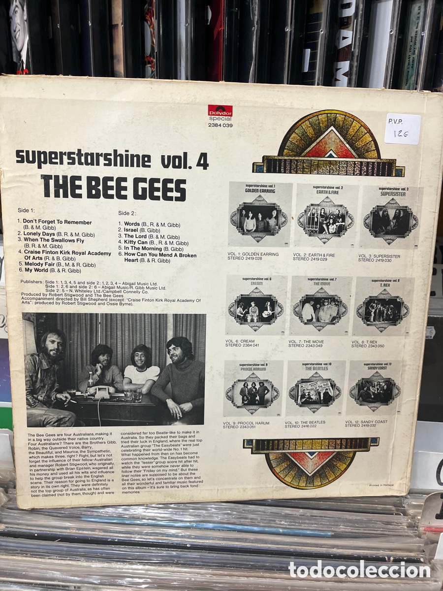 Discos de vinilo: superstarshine vol 4 the bee gees - Foto 2