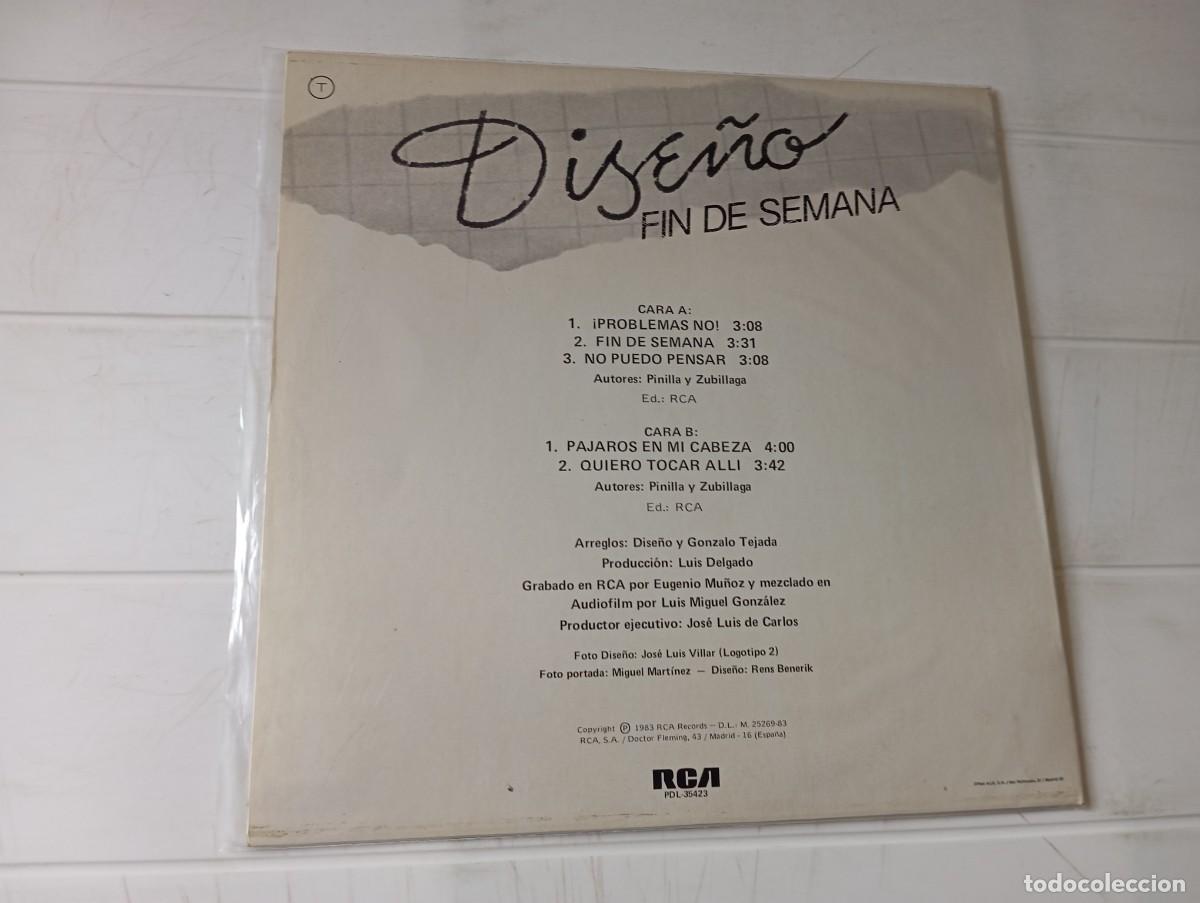 Discos de vinilo: LP DISE&Ntilde;O - FIN DE SEMANA - Foto 2