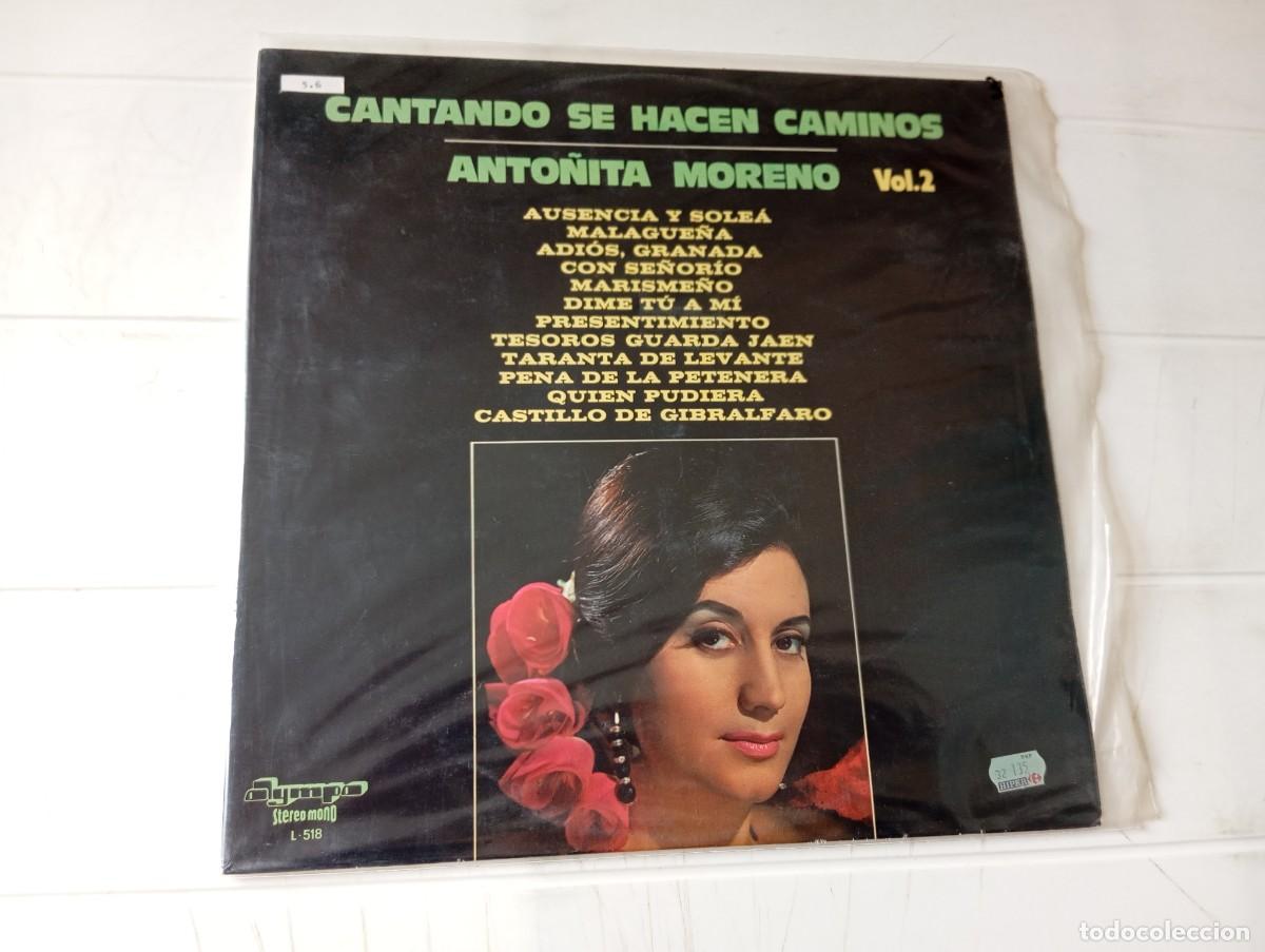 Discos de vinilo: LP ANTO&Ntilde;ITA MORENO - CANTANDO SE HACEN CAMINOS