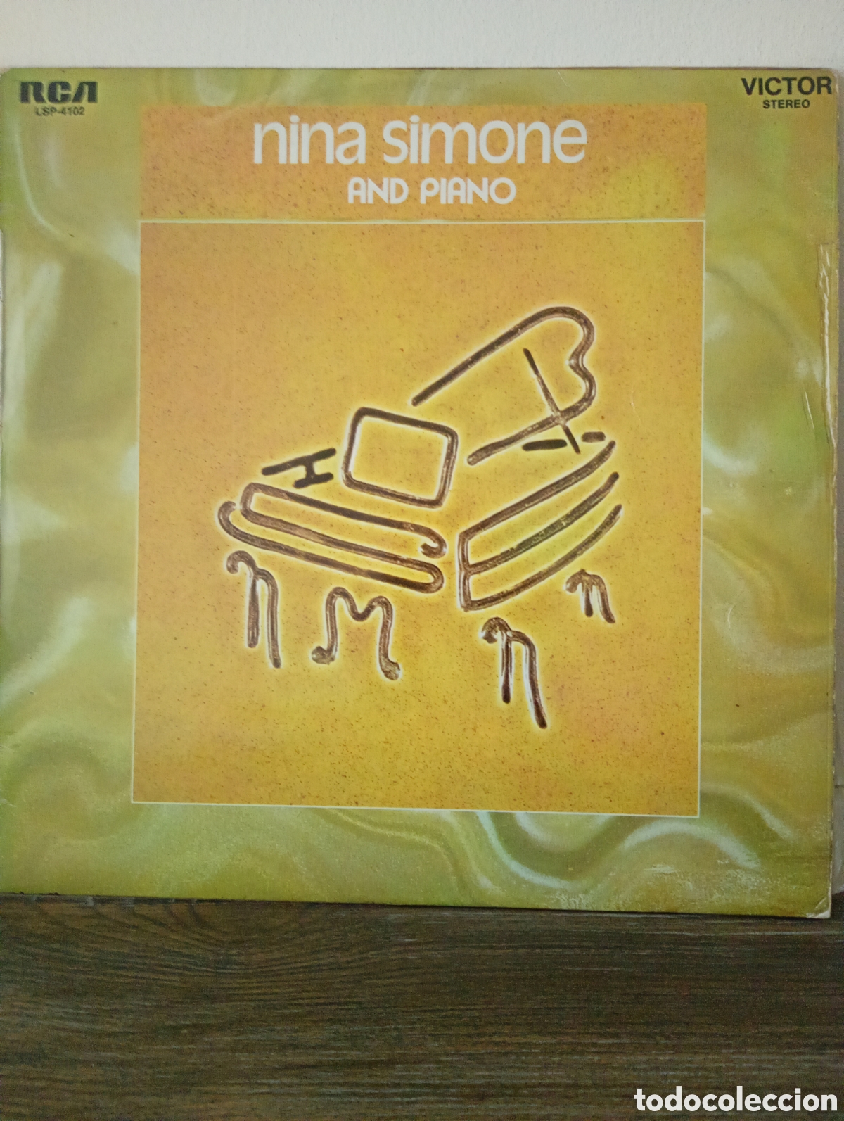 Discos de vinilo: Nina Simone, and piano 1972 Espa&ntilde;a.