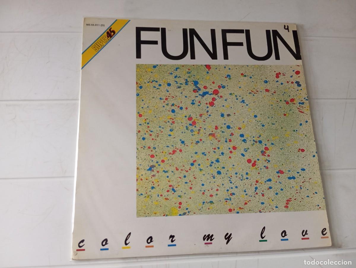 Discos de vinilo: MAXI FUN FUN - COLOR MY LOVE