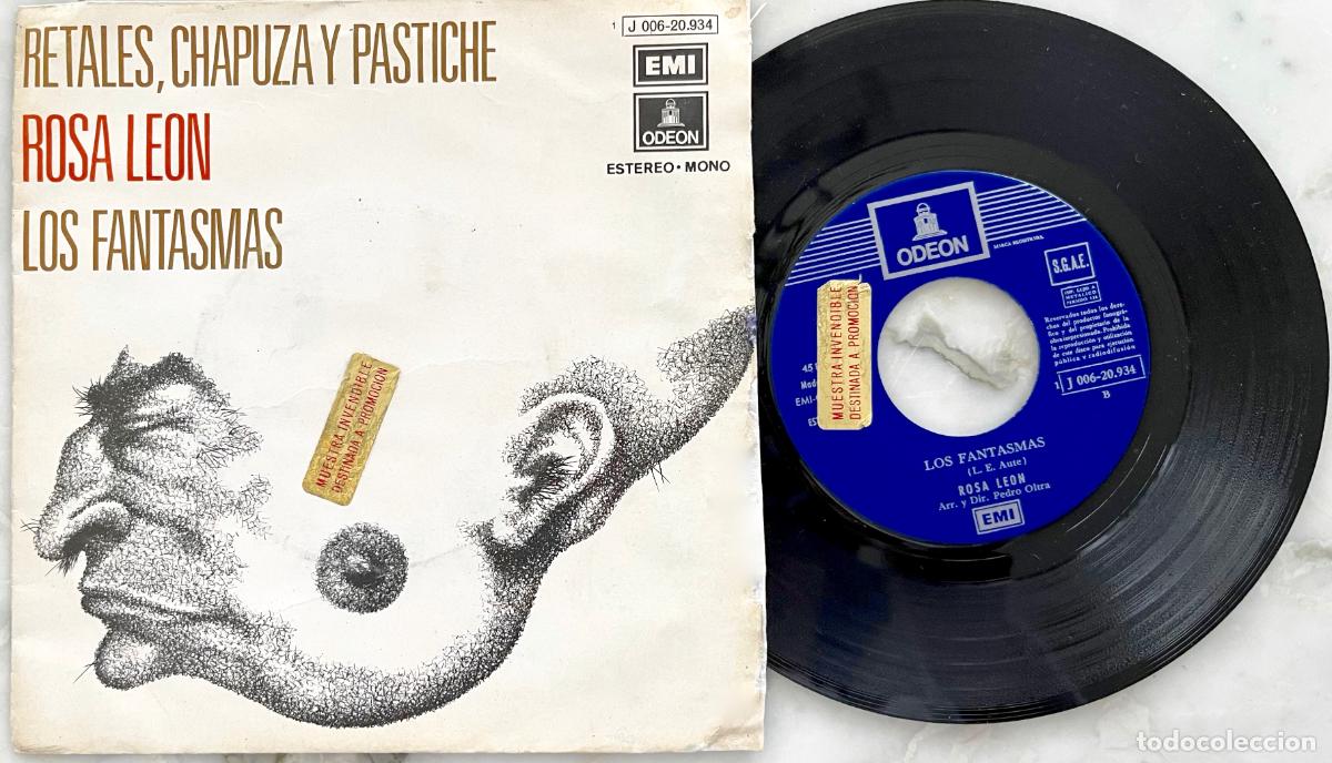 Discos de vinilo: ROSA LEON. ( AUTE ). RETALES, CHAPUZA Y PASTICHE. SINGLE ORIGINAL ESPA&Ntilde;A 1972 PROMOCIONAL