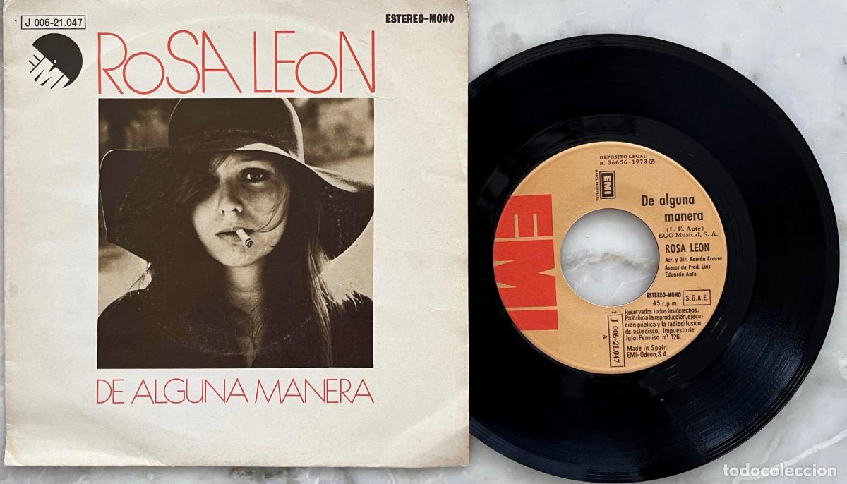 Discos de vinilo: ROSA LEON. ( AUTE ). DE ALGUNA MANERA.. SINGLE ORIGINAL ESPA&Ntilde;A 1973