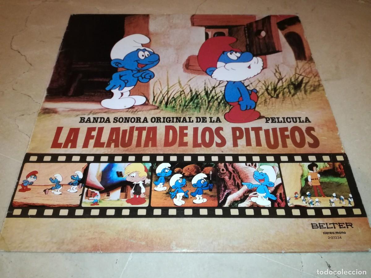 Discos de vinilo: BSO DE LA PELICULA LA FLAUTA DE LOS PITUFOS-ORIGINAL 1980-VINILO EN EXCELENTE ESTADO