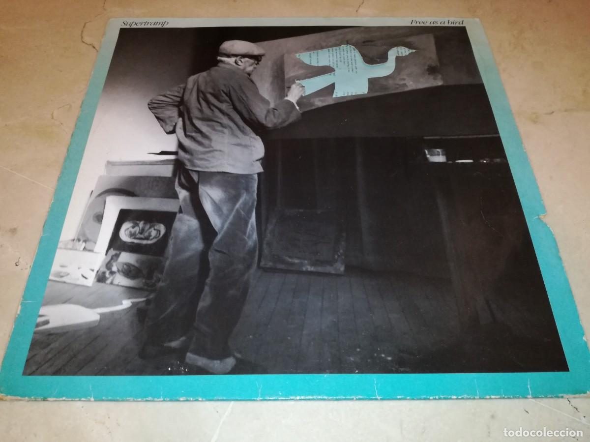 Discos de vinilo: SUPERTRAMP-FREE AS A BIRD-CONTIENE ENCARTE-ORIGINAL ESPA&Ntilde;OL 1987