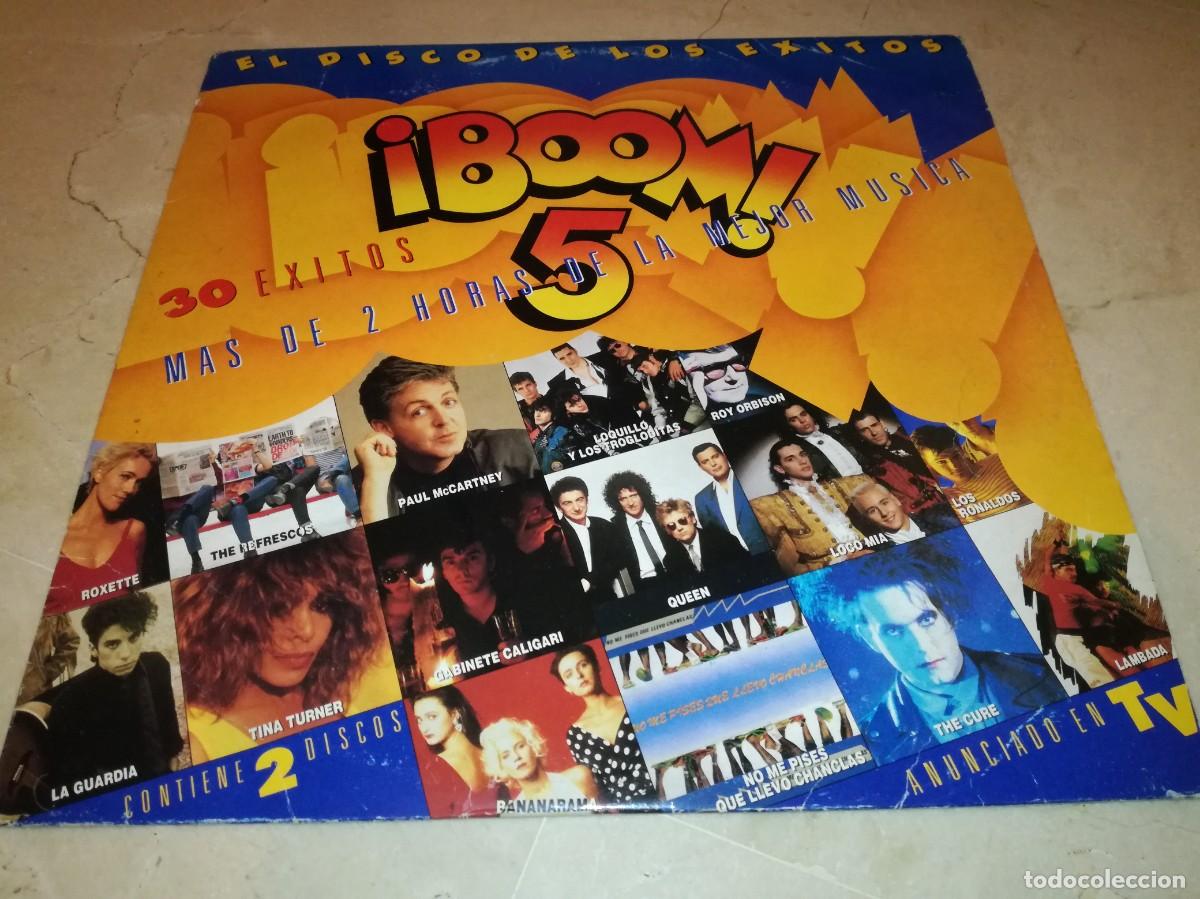 Discos de vinilo: BOOM 5-EL DISCO DE LOS EXITOS-30 EXITOS-DOBLE LP-ORIGINAL 1989-THE CURE, QUEEN, DEPECHE MODE, PAUL M