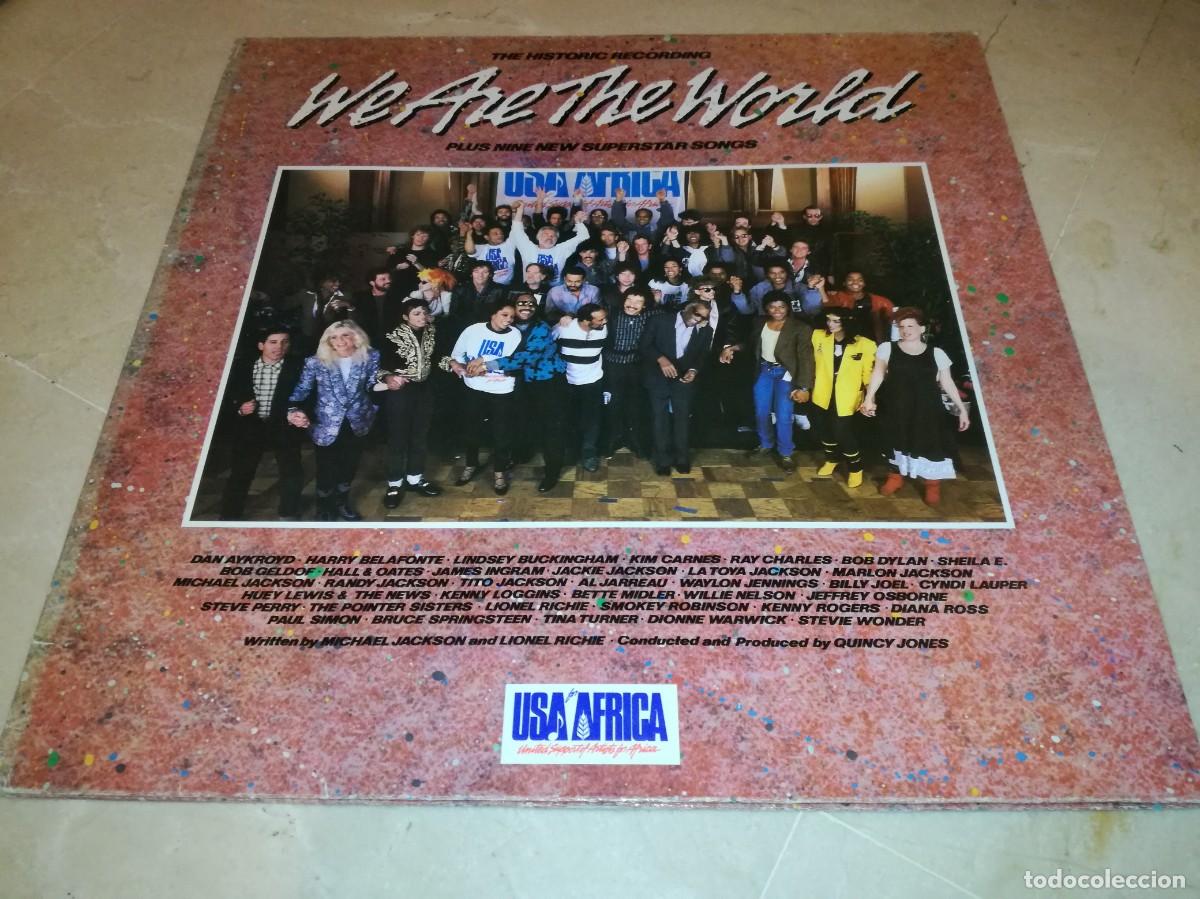 Discos de vinilo: WE ARE THE WORLD-USA FOR AFRICA-MICHAEL JACKSON-GATEFOLD-ORIGINAL ESPA&Ntilde;OL 1985