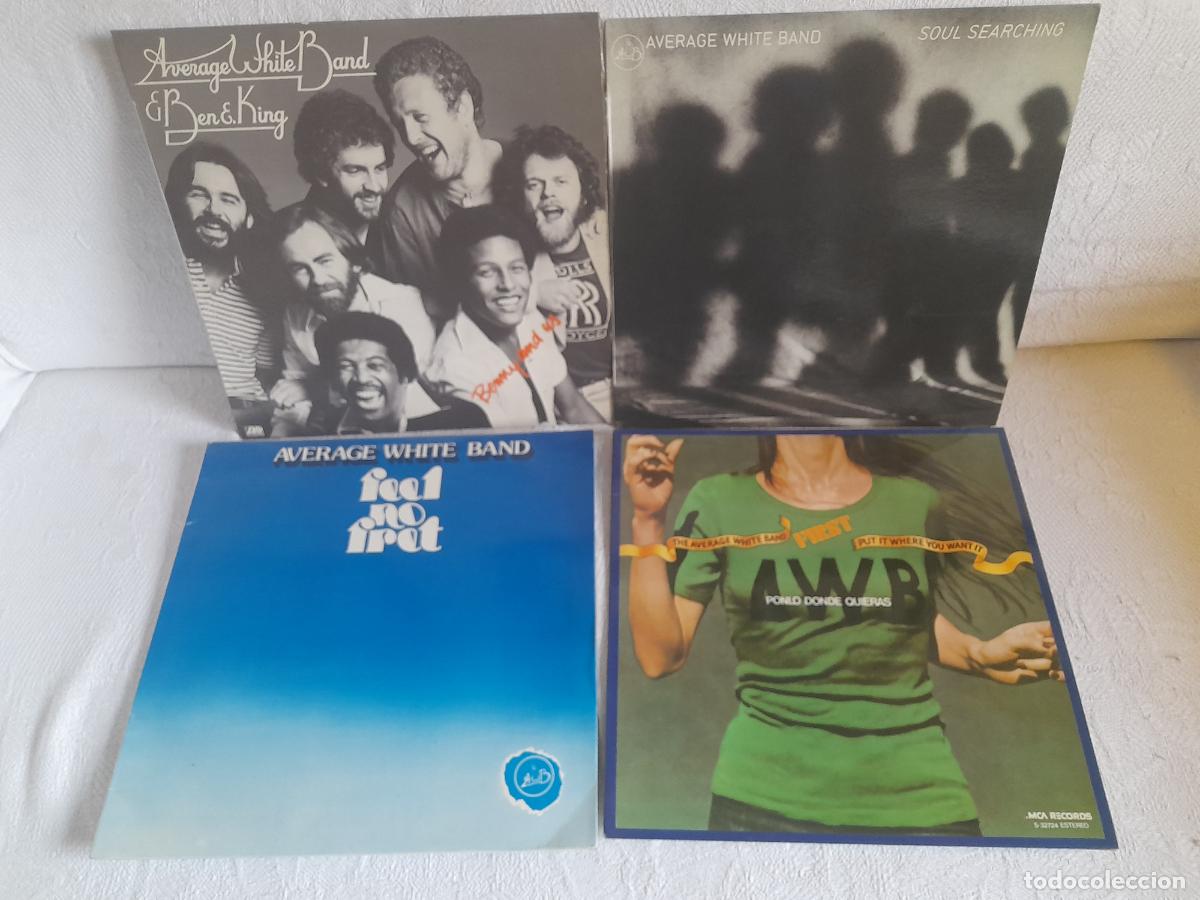 Discos de vinilo: AVERAGE WHITE BAND Lote 4 Lps Excelente estado .Ver titulos y dem&aacute;s informaci&oacute;n en fotos.Posible ven