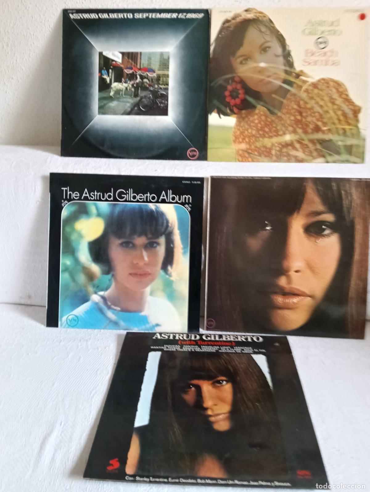 Discos de vinilo: ASTRUD GILBERTO Magnifico Lote 5 Lps Excelente estado .Ver titulos y dem&aacute;s informaci&oacute;n en fotos.Posi