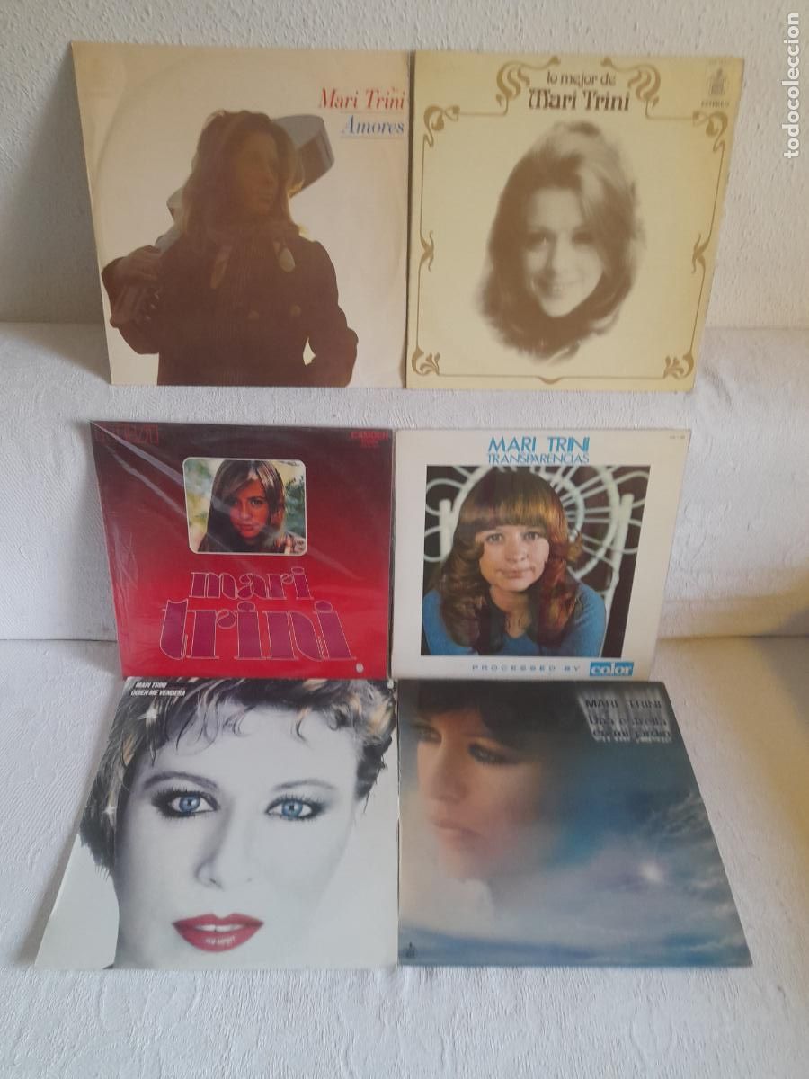 Discos de vinilo: MARI TRINI Magnifico Lote 6 Lps Excelente estado .Ver titulos y dem&aacute;s informaci&oacute;n en fotos.Posible v