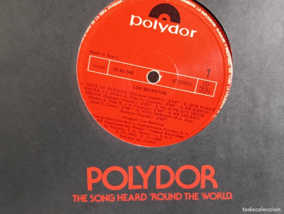Discos de vinilo: Los secretos Ojos de Perdida Lp sin portada Disco con se&ntilde;ales de uso.Ver titulos y dem&aacute;s informaci&oacute;n