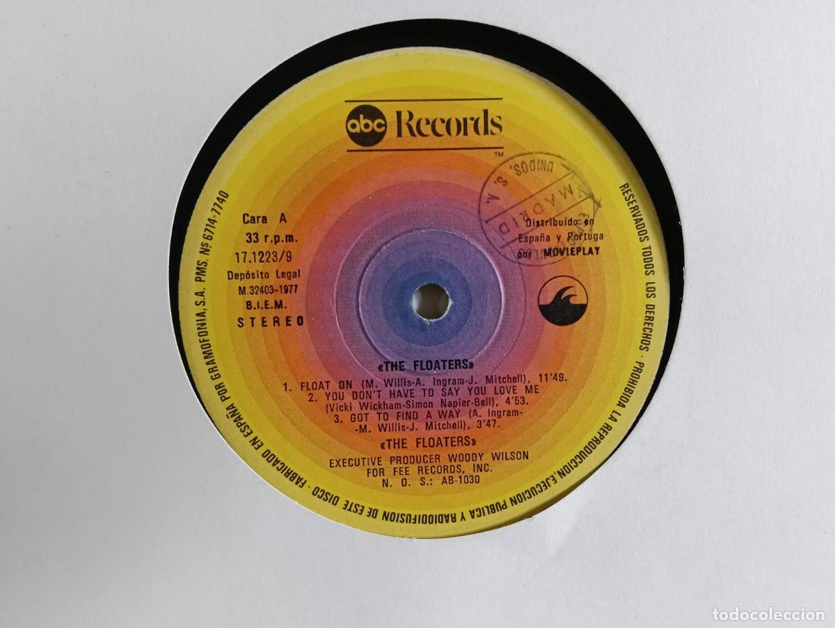 Discos de vinilo: The Floaters Lp sin portada vinilo con leves se&ntilde;ales de uso .Ver titulos y dem&aacute;s informaci&oacute;n en foto