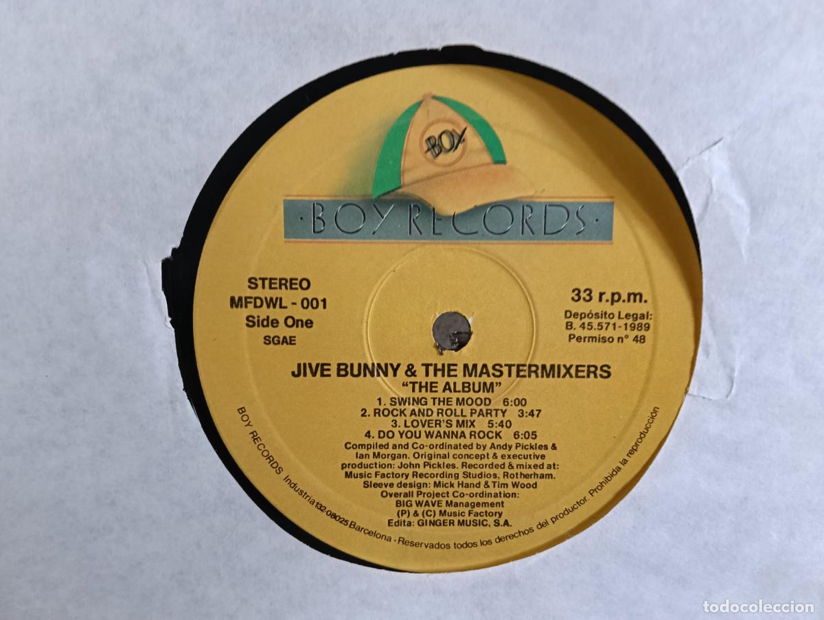 Discos de vinilo: Jive Bunny Mastersmixers El Album Lp sin portada vinilo leves se&ntilde;ales de uso.Ver titulos y dem&aacute;s inf