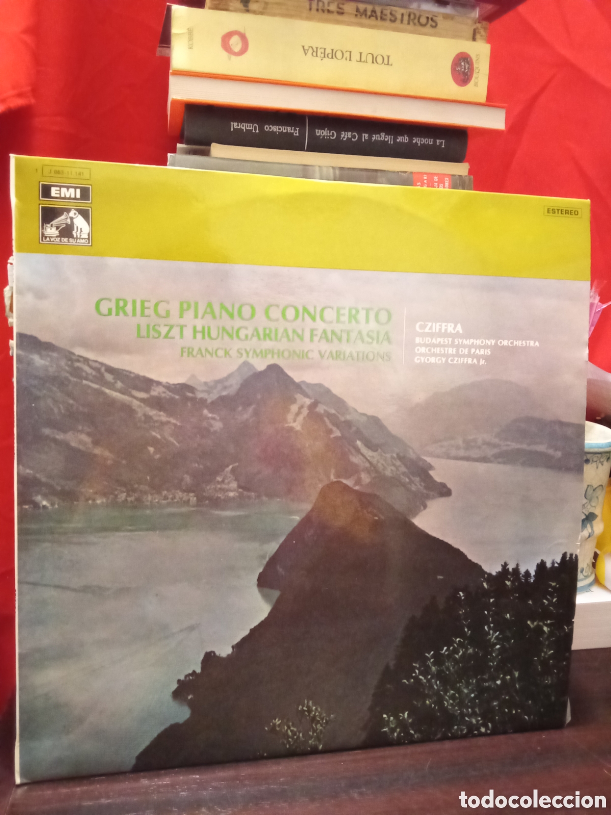Discos de vinilo: GRIEG PIANO CONCERTO - LISZT HUNGARIAN FANTASIA - emi stereo LP