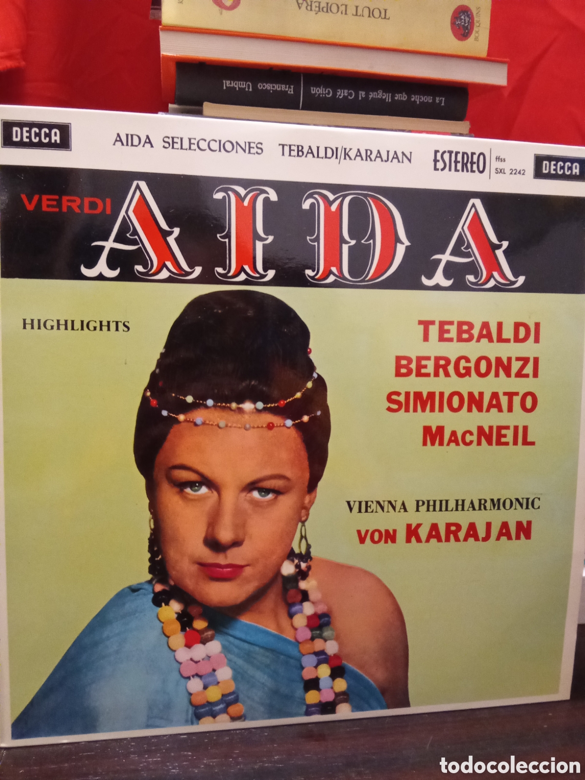 Discos de vinilo: VERDI AIDA - TEBALDI &bull; BERGONZI &bull; SIMIONATO &bull; MacNEIL - decca LP