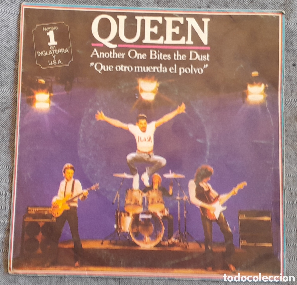 Discos de vinilo: QUEEN - ANOTHER ONE BITES THE DUST - DRAGON ATTACK - EMI-ODEON 1980