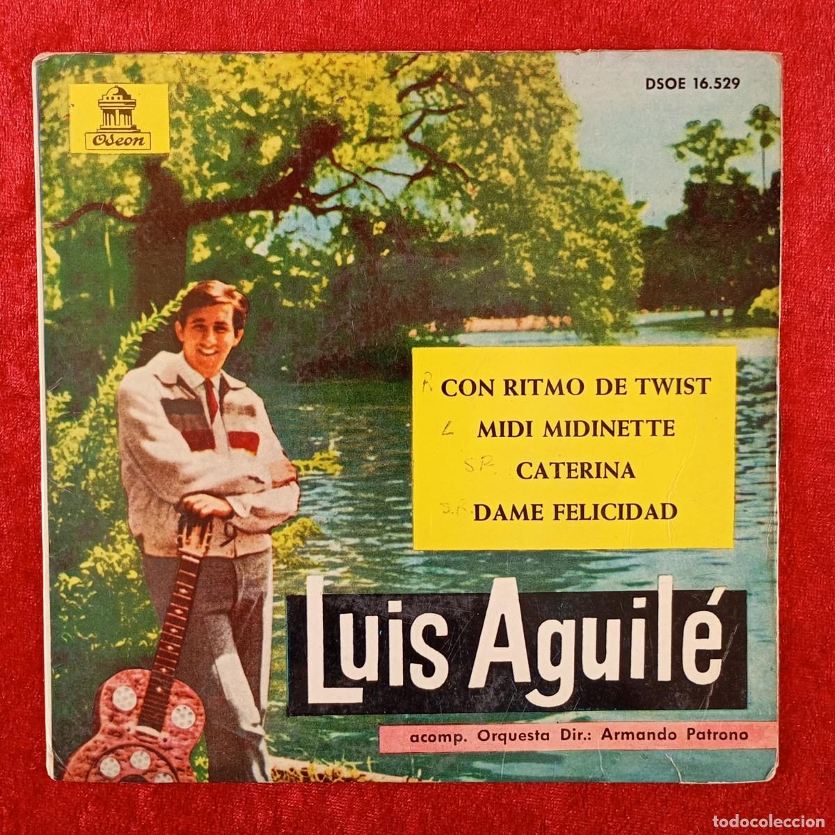 Discos de vinilo: LUIS AGUIL&Eacute; - CON RITMO DE TWIST, MIDI MIDINETTE... - EP VINILO - ODEON - DSOE 16.529 / 3139