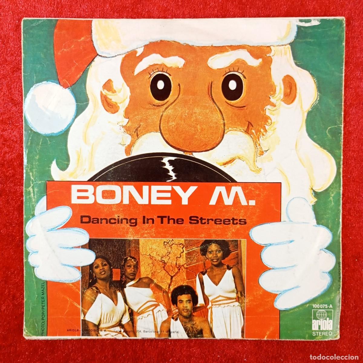 Discos de vinilo: BONEY M. - DANCING IN THE STREETS, MARY'S BOY/OH MY LORD - SINGLE VINILO - ARIOLA - 100 075&middot;A / 3143