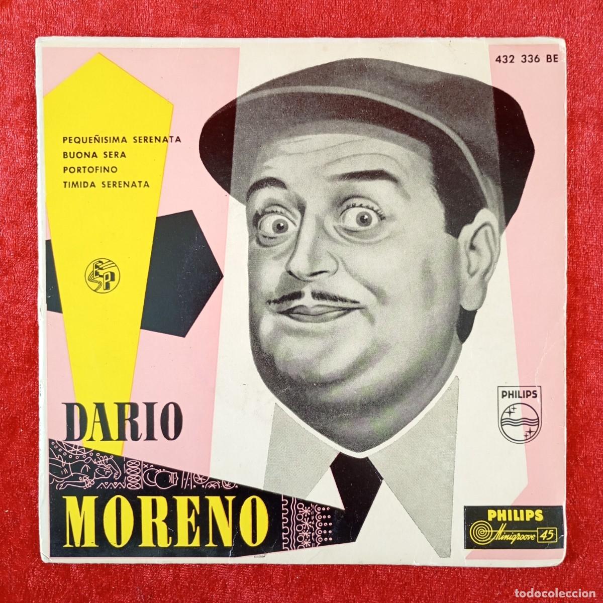 Discos de vinilo: DARIO MORENO - PEQUE&Ntilde;&Iacute;SIMA SERENATA, BUONA SERA... - EP VINILO - PHILIPS - 432 336 BE / 3145