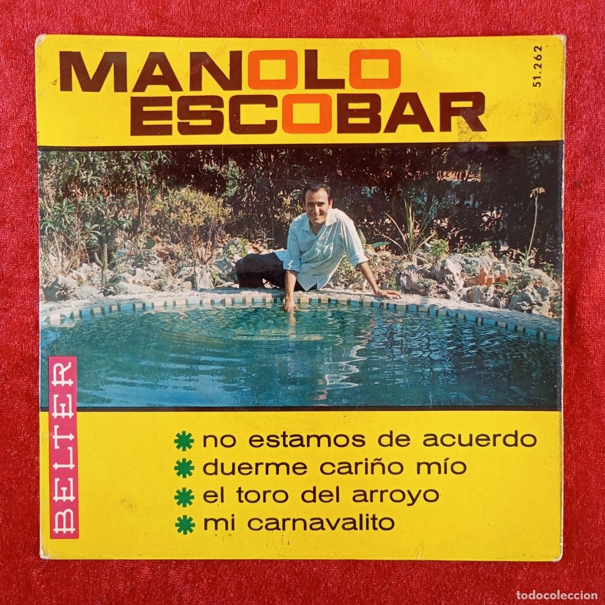 Discos de vinilo: MANOLO ESCOBAR - NO ESTAMOS DE ACUERDO - EP VINILO - BELTER - 51.262 / 3153