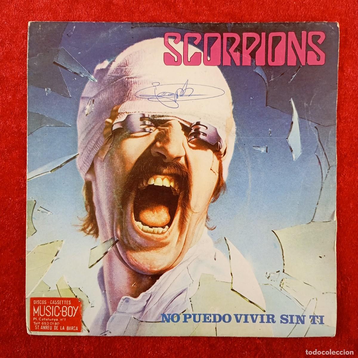Discos de vinilo: SCORPIONS - CAN'T LIVE WITHOUT YOU, ALWAYS SOMEWHERE - SINGLE VINILO - EMI - 10C 006&middot;064835 / 3161