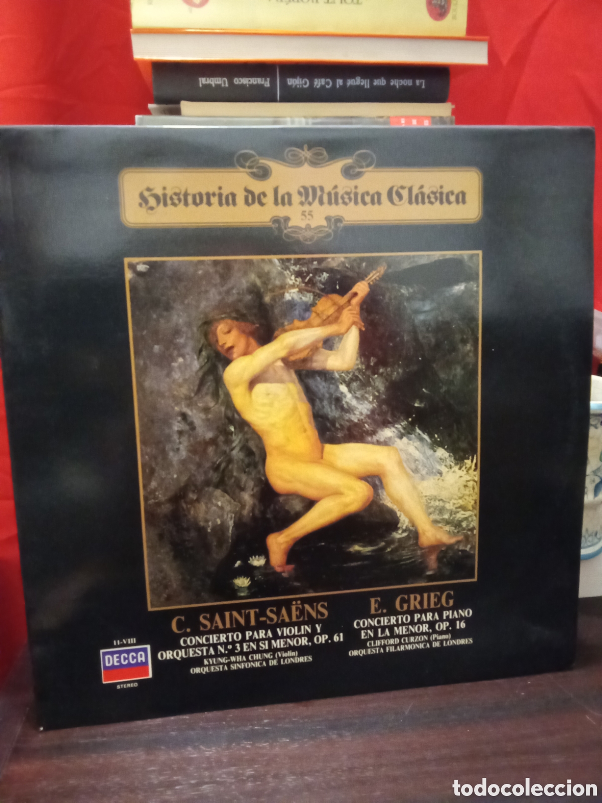 Discos de vinilo: C. SAINT-SAENS E. GRIEG - CONCIERTO PARA VIOL&Iacute;N Y ORQUESTA - decca LP