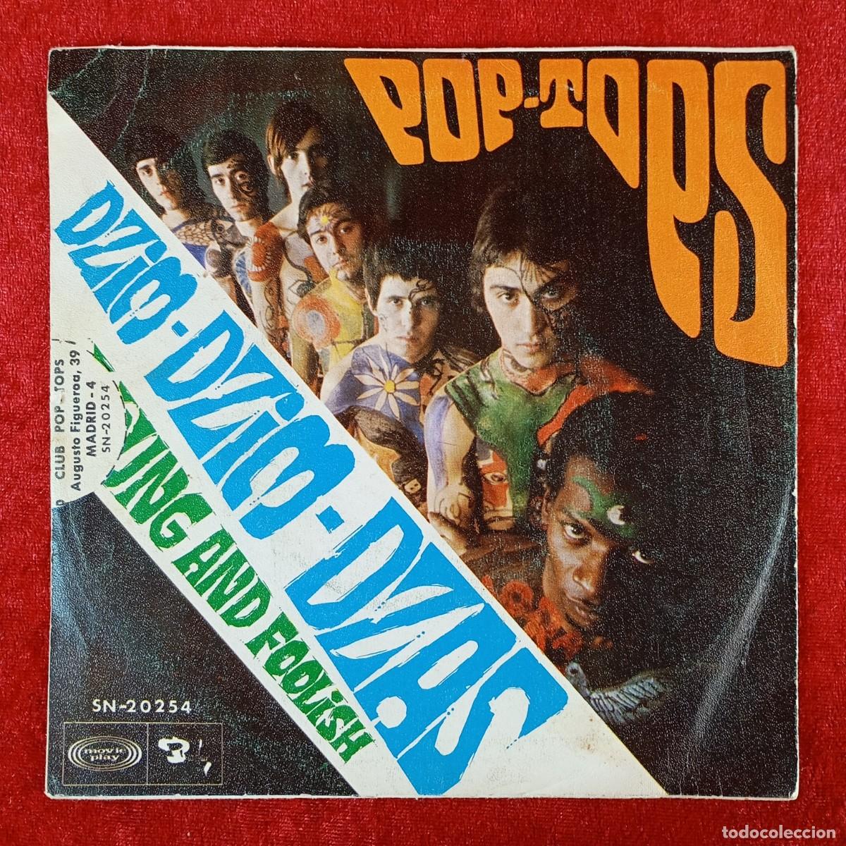 Discos de vinilo: POP-TOPS - DZIM-DZIM-DZAS, YOUNG AND FOOLISH - SINGLE VINILO - MOVIE PLAY - SN-20254 / 3167