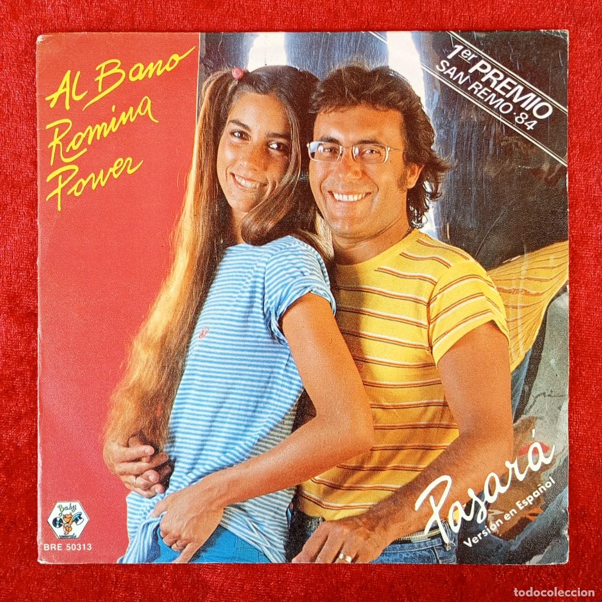 Discos de vinilo: ALBANO Y ROMINA POWER - PASAR&Aacute;, ANGELES - SINGLE VINILO - BABY RECORDS - BRE 50313 / 3189