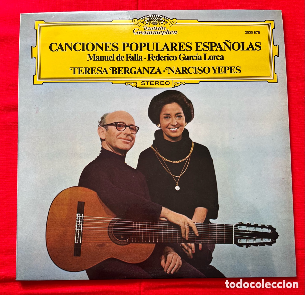 Discos de vinilo: Vinilo LP Narciso Yepes / Teresa Berganza - Canciones populares espa&ntilde;olas