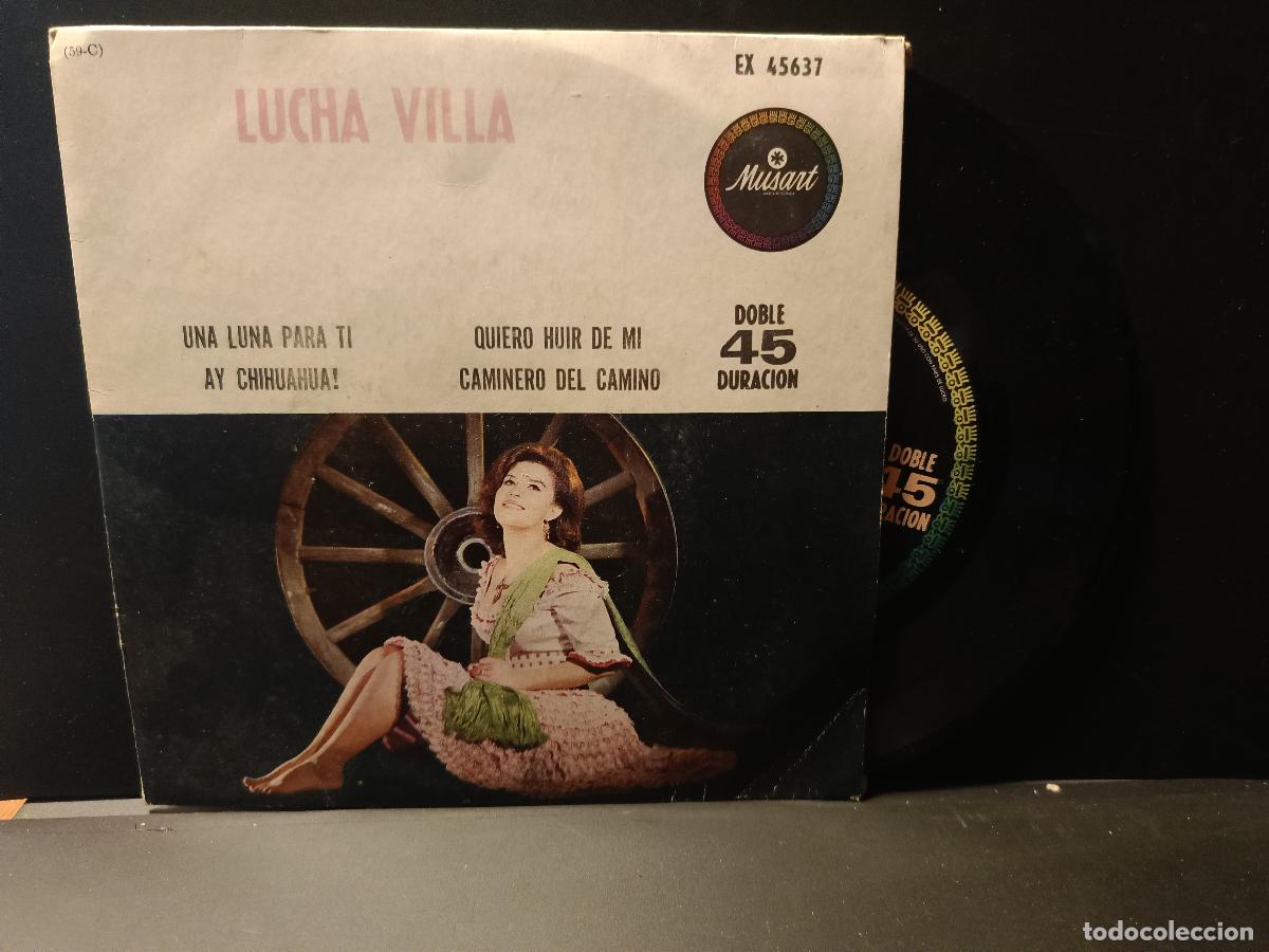 Discos de vinilo: LUCHA VILLA UNA LUNA PARA TI + QUIERO HUIR DE MI +2 EP PEPETO