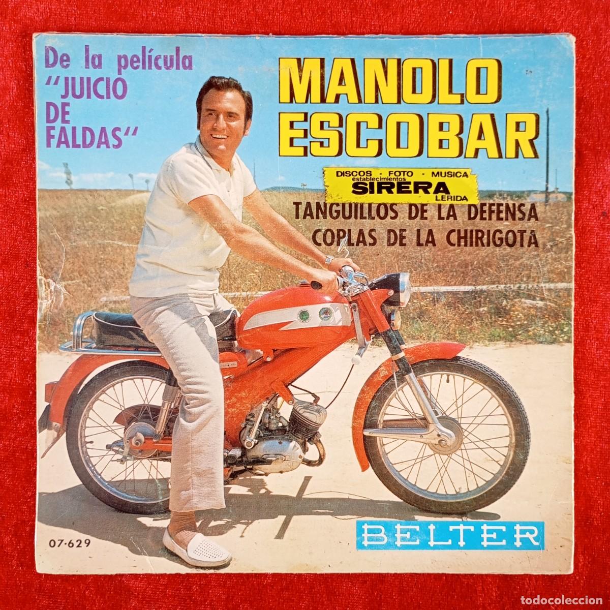 Discos de vinilo: MANOLO ESCOBAR - TANGUILLOS DE LA DEFENSA - SINGLE VINILO - BELTER - 07&middot;629 / 3196