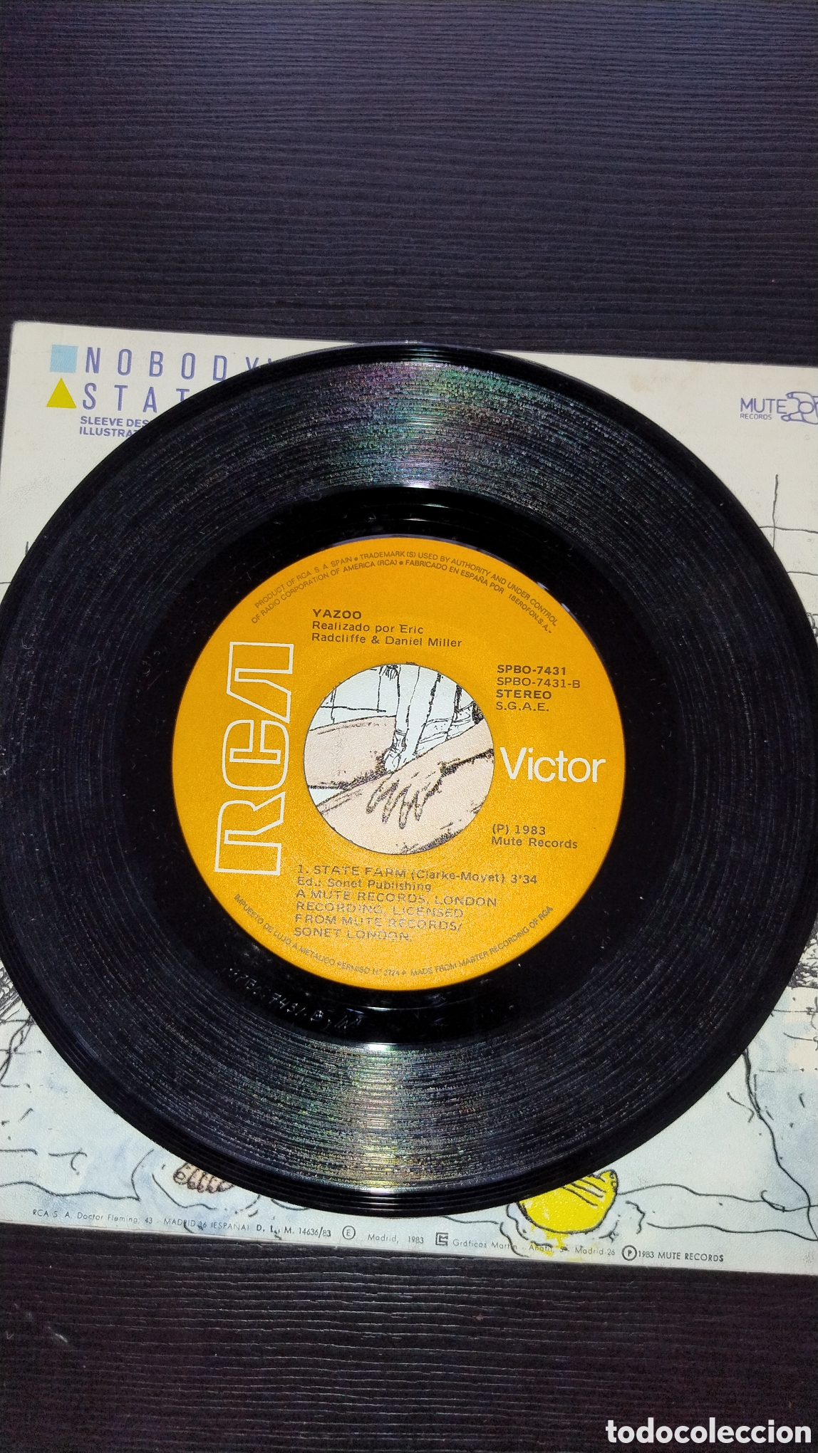 Discos de vinilo: Yazoo disco de 45 rpm - Foto 3