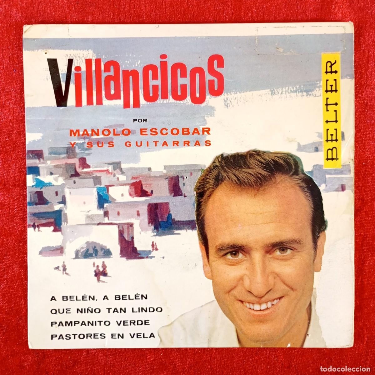 Discos de vinilo: MANOLO ESCOBAR - VILLANCICOS - A BEL&Eacute;N, A BEL&Eacute;N - EP VINILO - BELTER - 50.811 / 3199