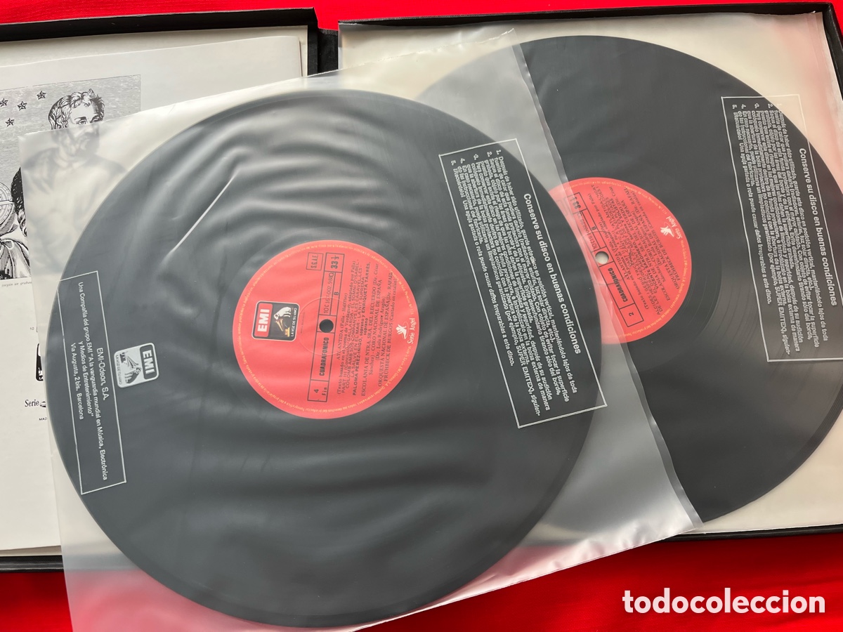 Discos de vinilo: Cofre 2LPs Manuel de Falla - Atl&aacute;ntida - Foto 4