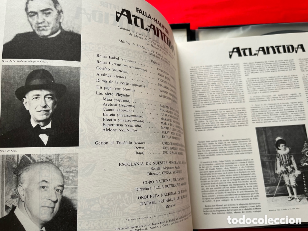 Discos de vinilo: Cofre 2LPs Manuel de Falla - Atl&aacute;ntida - Foto 9