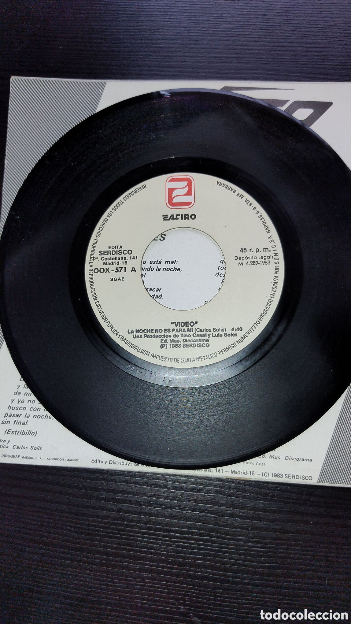 Discos de vinilo: Video disco 45 rpm 1983 - Foto 3