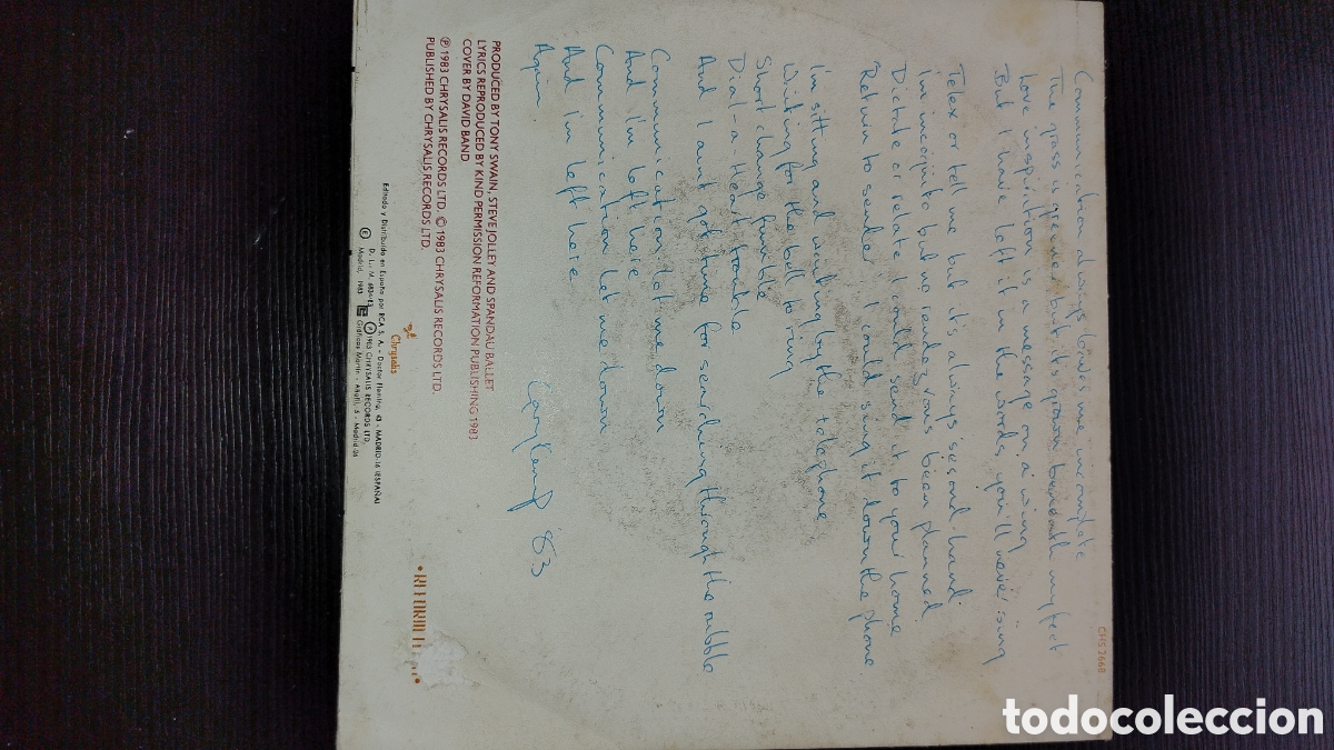 Discos de vinilo: Spandau ballet disco 45 rpm - Foto 2