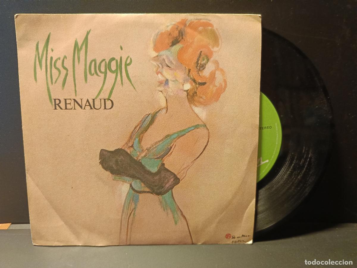 Vinyl-Schallplatten: Renaud Miss Maggie English French Version Virgin Espa&ntilde;a SINGLE 1986 PEPETO