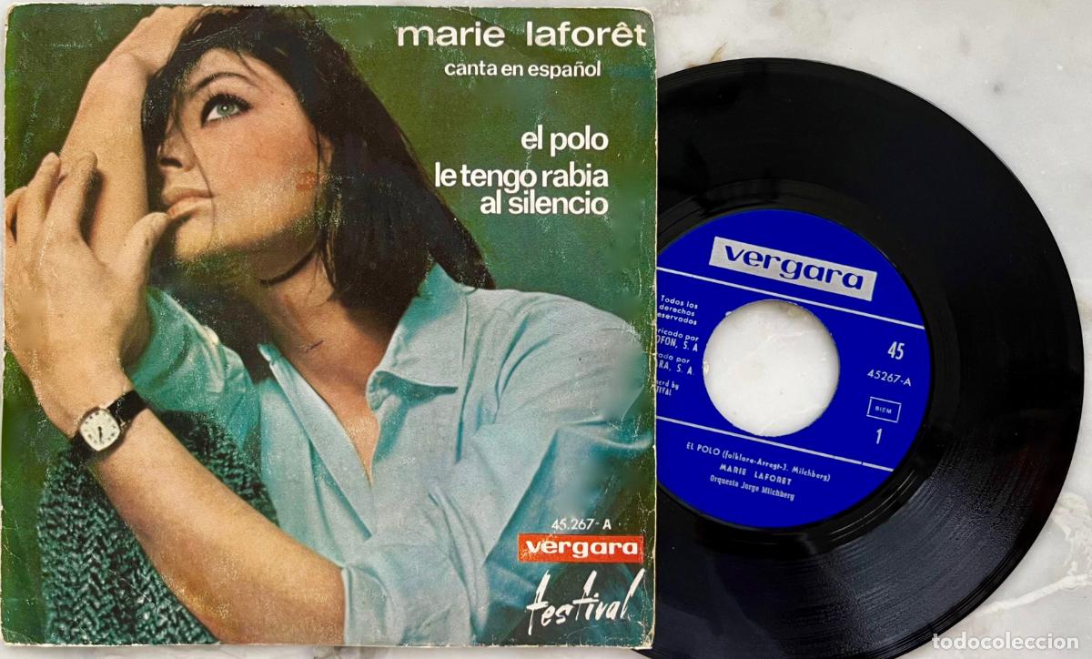 Discos de vinilo: MARIE LAFORET. CANTA EN ESPA&Ntilde;OL. EL POLO / LE TENGO RABIA AL SILIENCIO. SINGLE ORIGINAL ESPA&Ntilde;A 1968