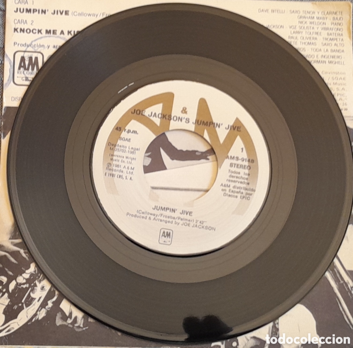 Discos de vinilo: JOE JACKSONS - JUMPIN FIVE + 1 - CBS 1981 - Foto 3