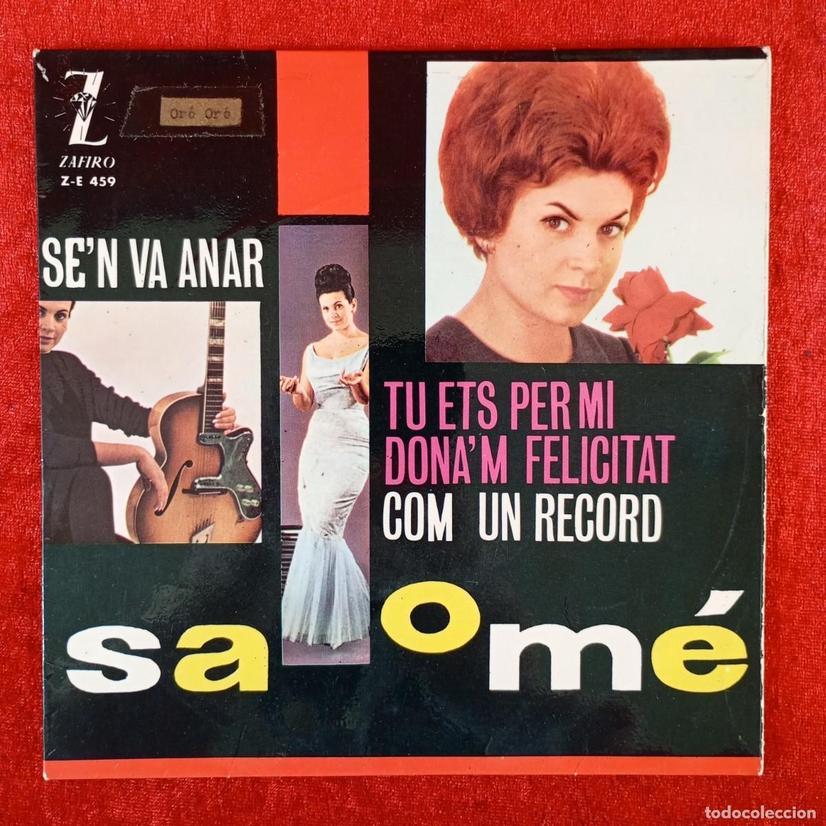 Discos de vinilo: SALOM&Eacute; - SE'N VA ANAR, BOSSA NOVA TU ETS PER MI... - EP VINILO - ZAFIRO - Z-E 459 / 3247