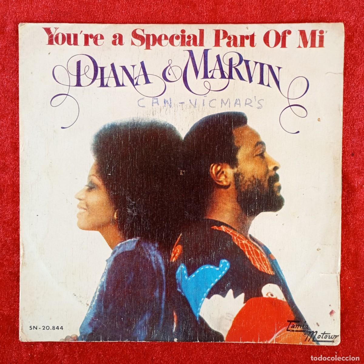 Discos de vinilo: DIANA & MARVIN - YOU'RE A SPECIAL PART OF MI - SINGLE VINILO - TAMLA MOTOWN - SN-20.844 / 3248
