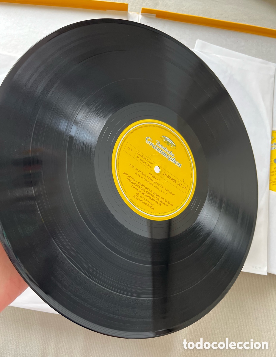 Discos de vinilo: Cofre 3LPs Otto Nicolai - Las alegres comadres de Windsor - Deutsche Grammophon - Foto 3