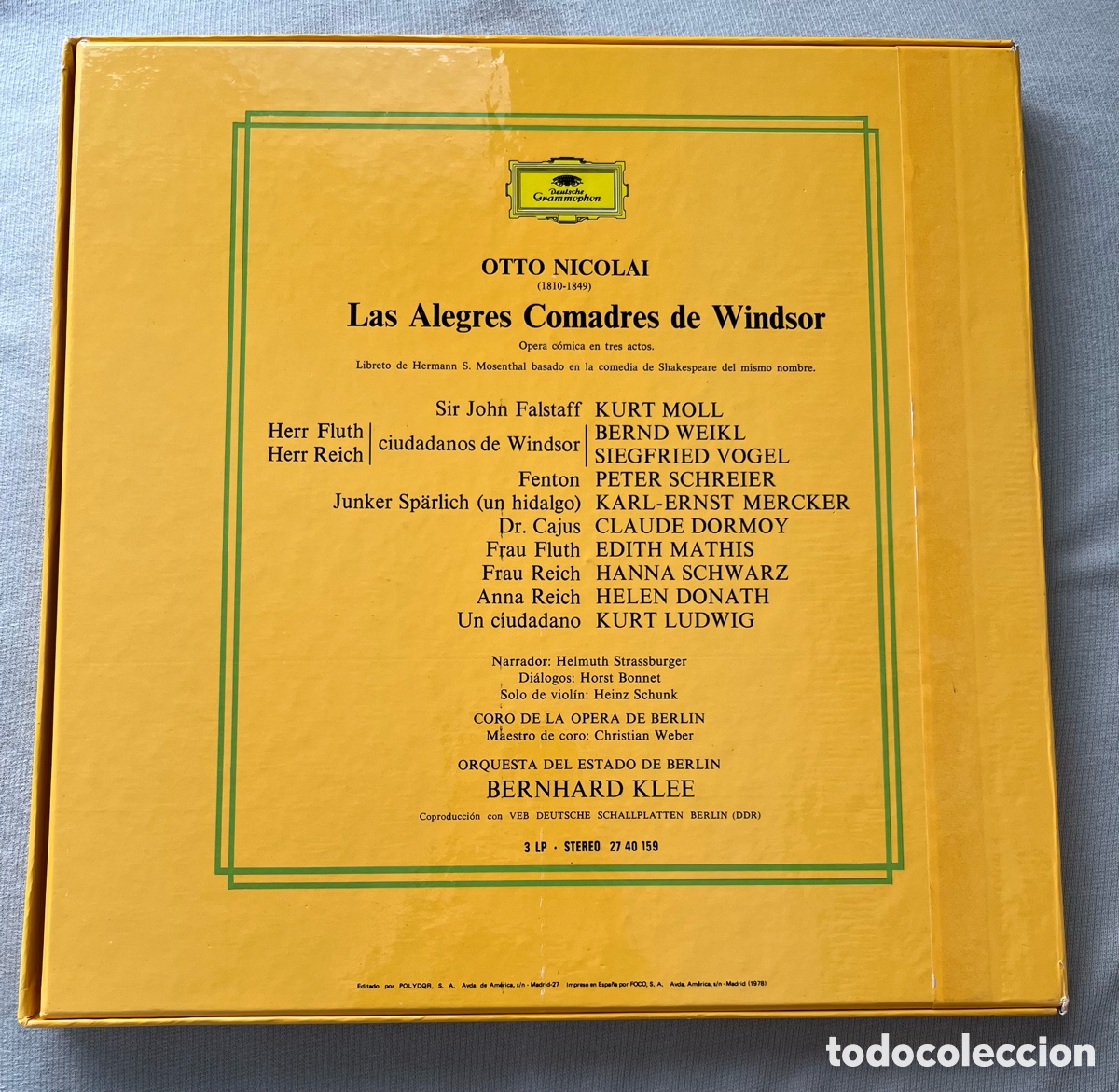 Discos de vinilo: Cofre 3LPs Otto Nicolai - Las alegres comadres de Windsor - Deutsche Grammophon - Foto 5
