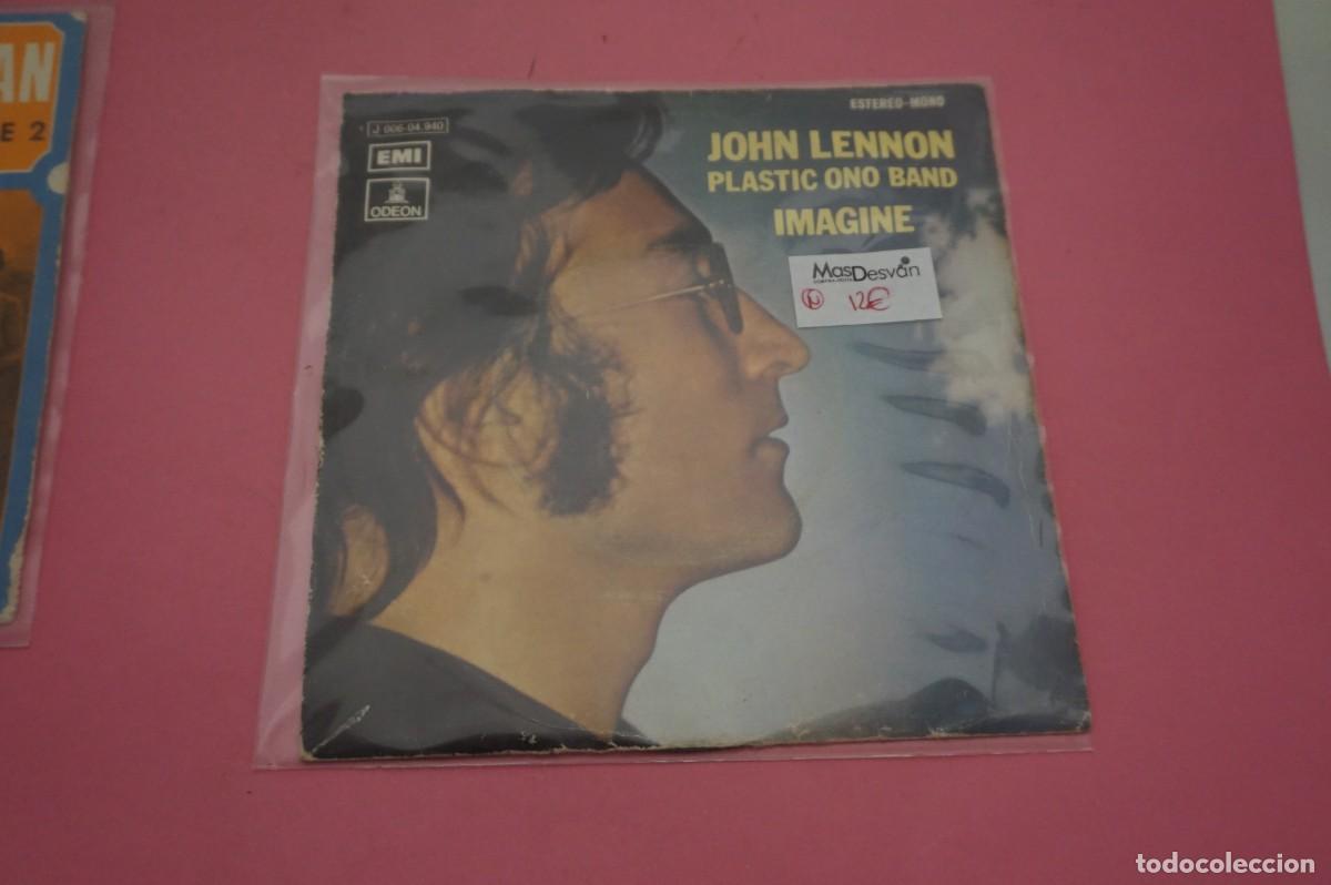Discos de vinilo: VINILO SINGLE - JOHN LENNON - PLASTIC ONO BAND - IMAGIN - DISCO EN ESTADO EXCELENTE
