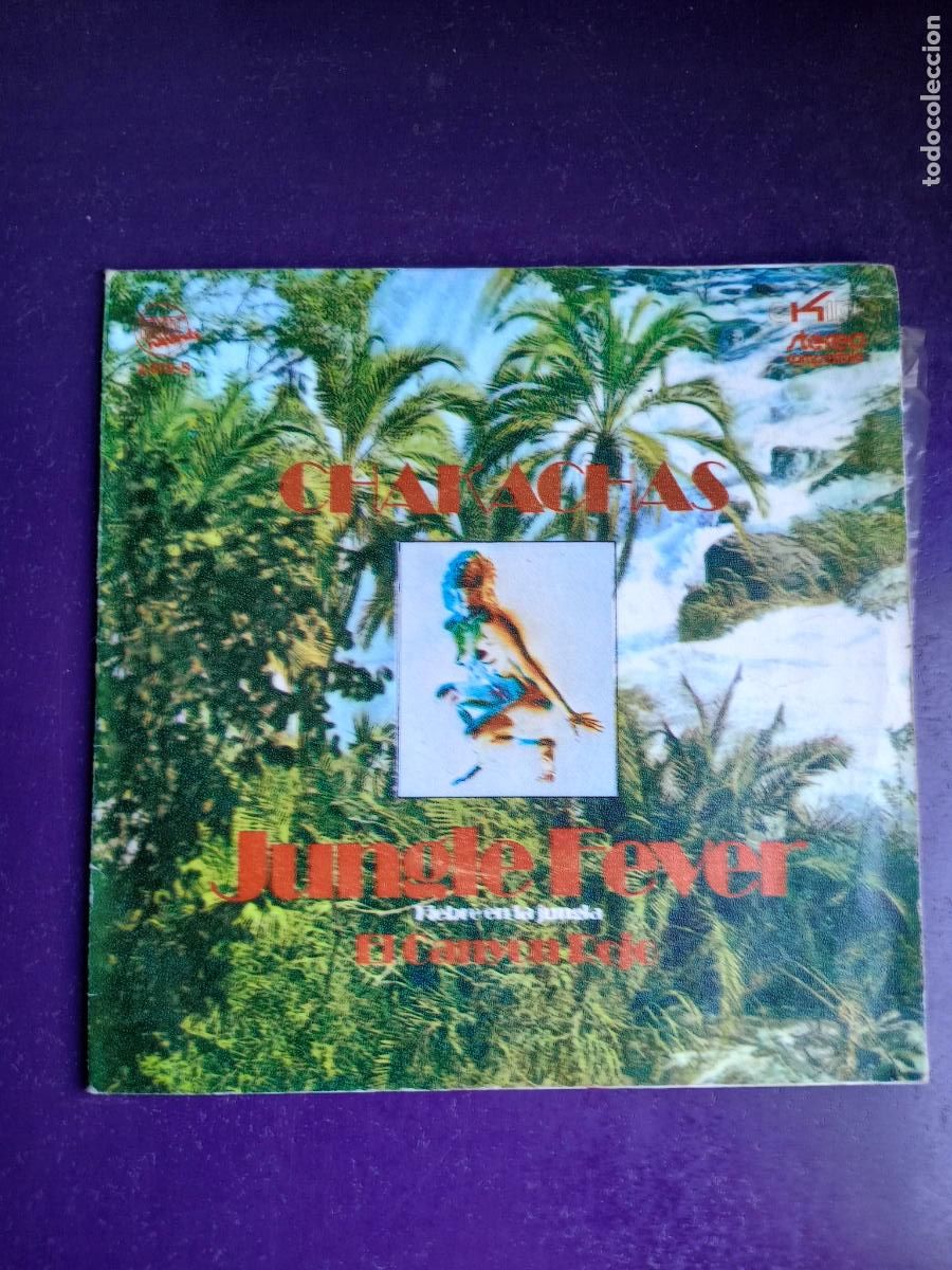 Discos de vinilo: Chakachas &lrm;&ndash; Jungle Fever = Fiebre En La Jungla . Sg EXIT EKIPO 1972 - MUY POCO USO - LATIN