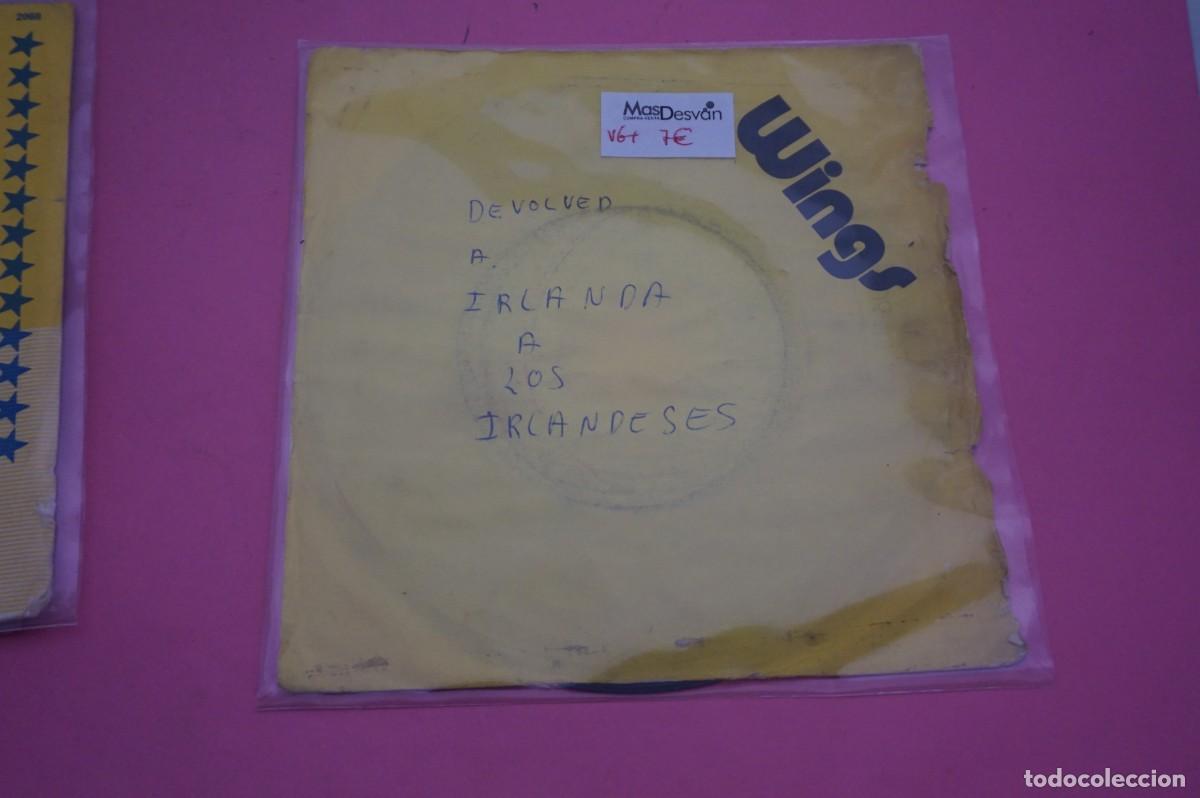 Discos de vinilo: VINILO SINGLE - WINGS - GIVE IRELAND BACK TO THE IRISH - DISCO EN BUEN ESTADO