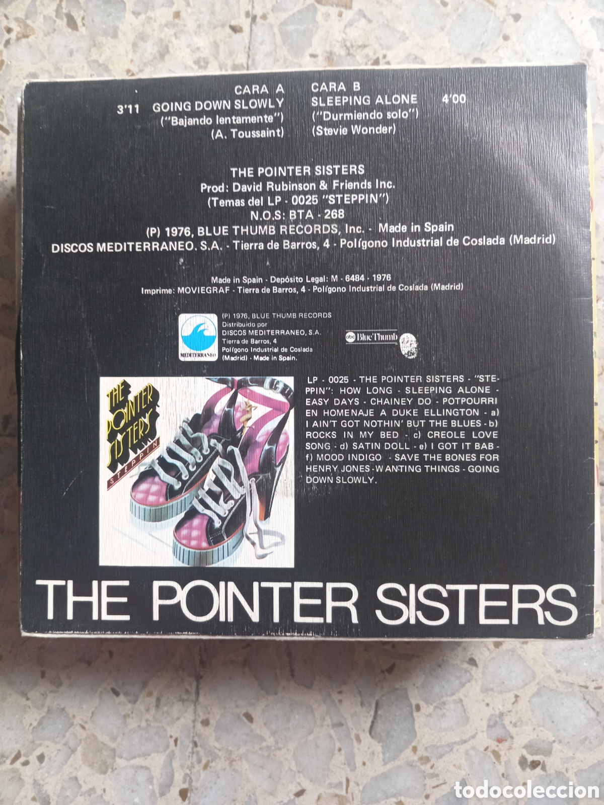 Discos de vinilo: SGL THE POINTER SISTERS GOING DOWN SLOWLY 1976 - Foto 2